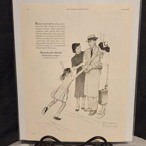 Norman Rockwell Art / Mass Mutual Advertisement - Titleist Advertiseman